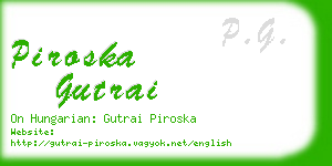 piroska gutrai business card